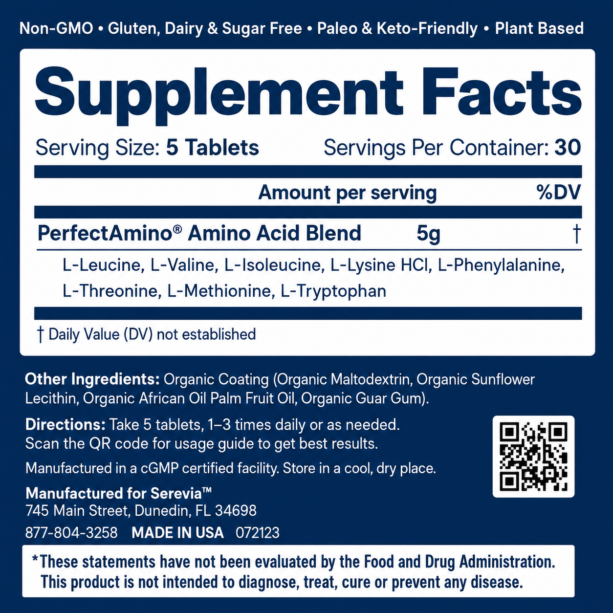Serevia™ Advanced Essential Amino Complex