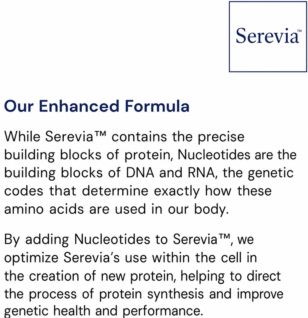 Serevia™ Advanced Essential Amino Complex