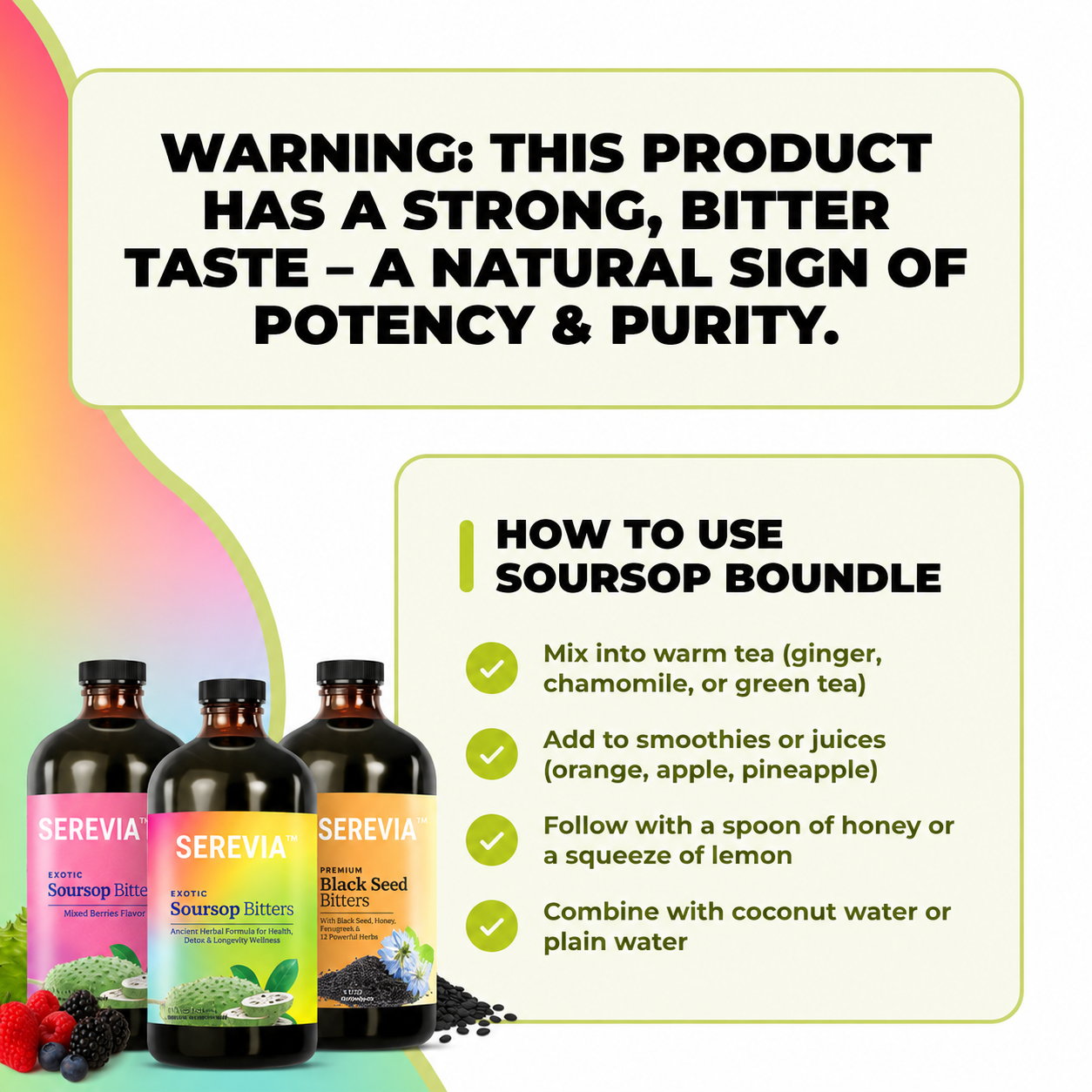 Serevia™ Soursop Bitters Bundle