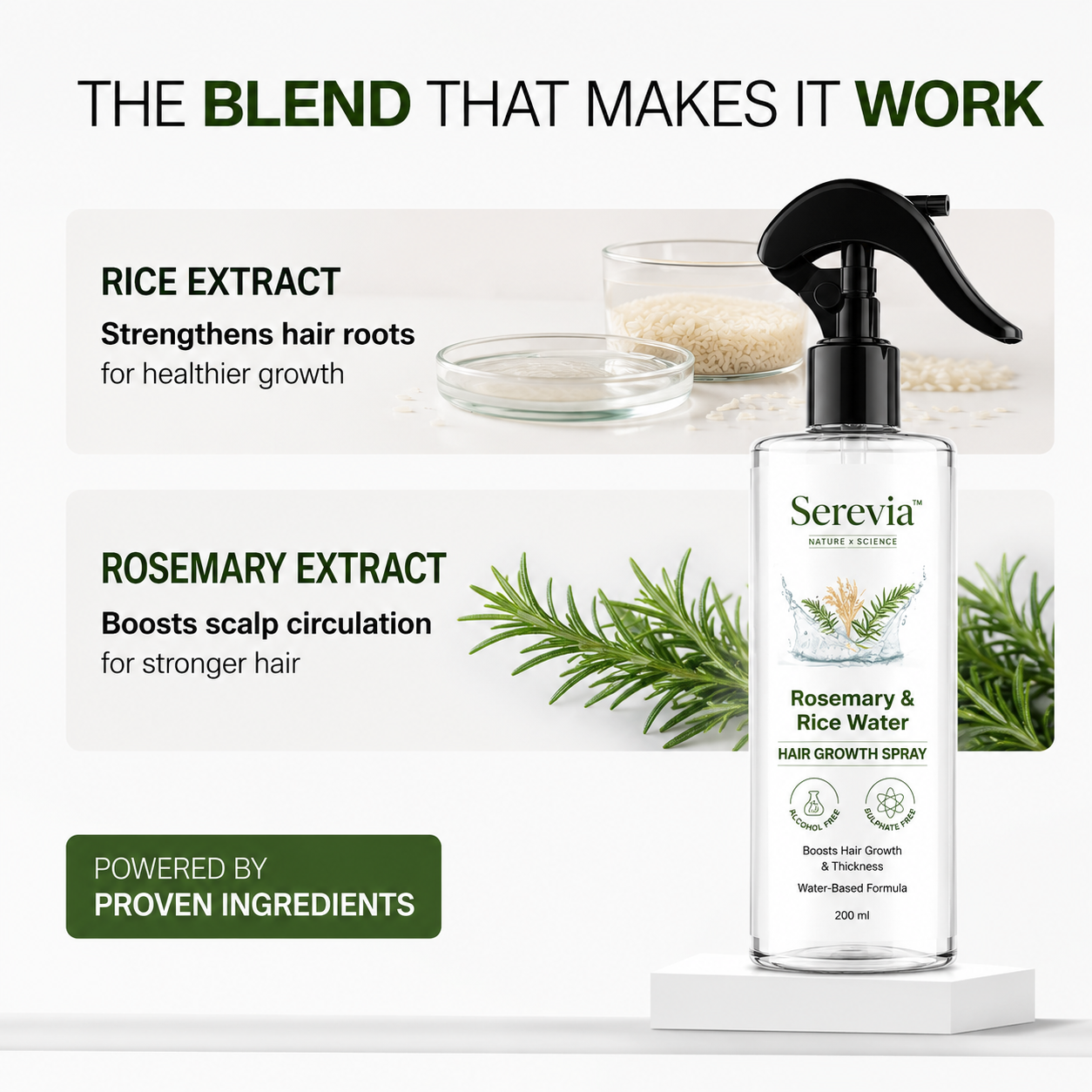 Rosemary & Rice Water Hair Growth Spray