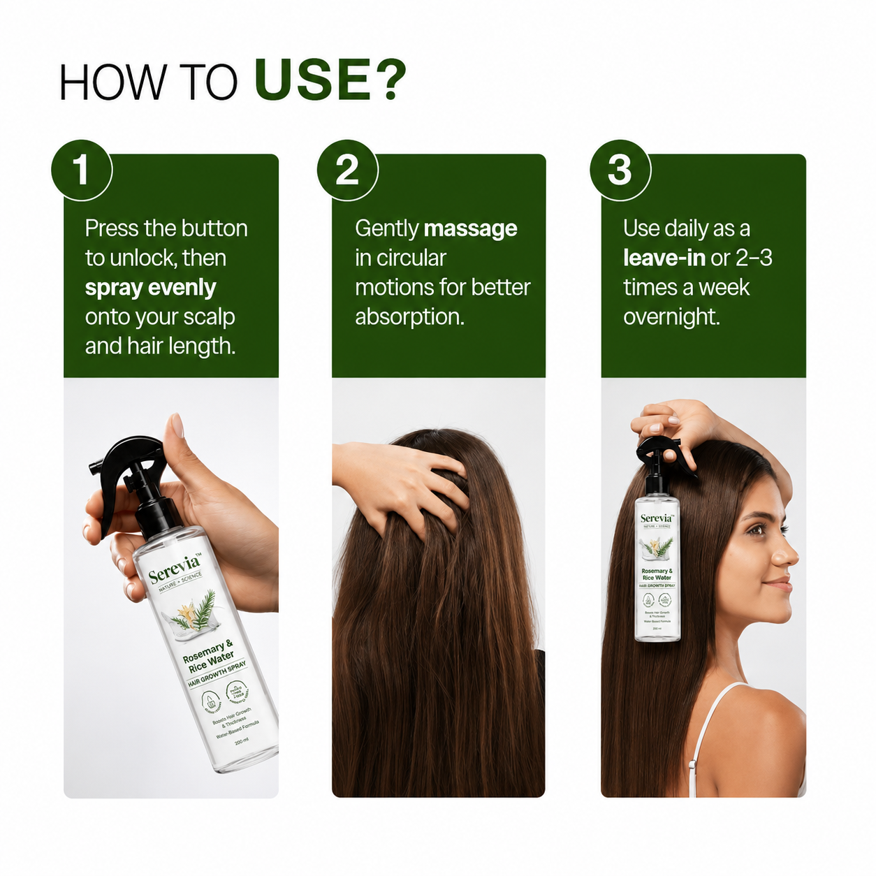 Rosemary & Rice Water Hair Growth Spray