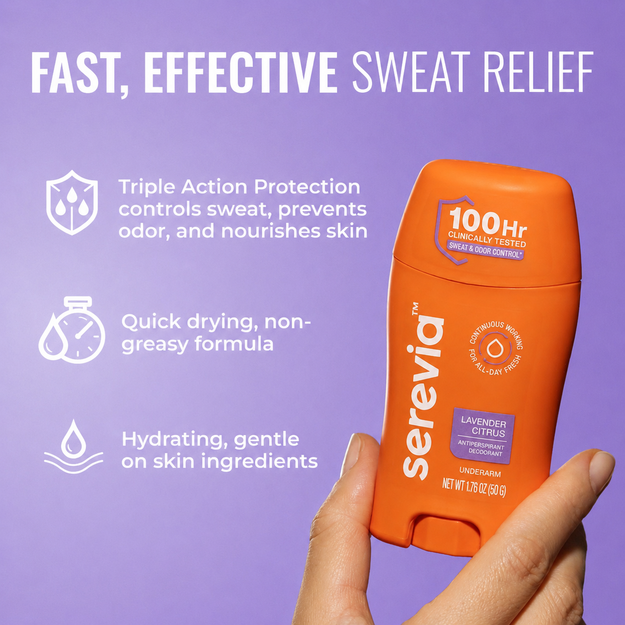 Serevia™ Antiperspirant Deodorant